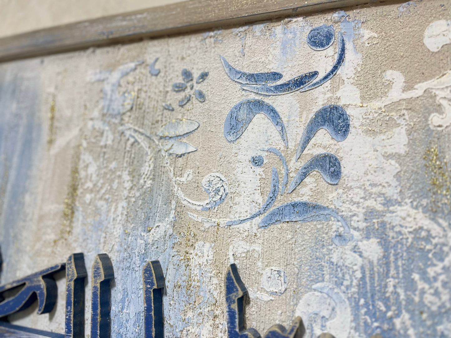 Wooden wall art piece