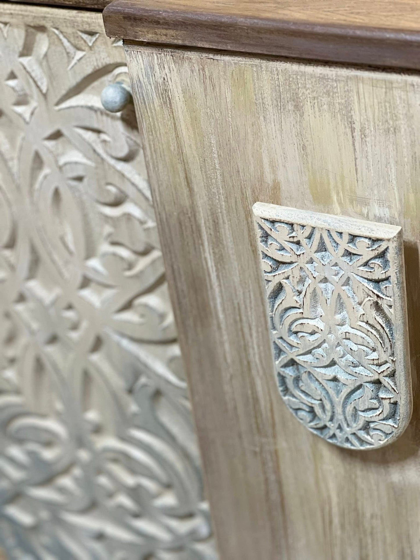 Elegant Storage Cabinet with Mirror