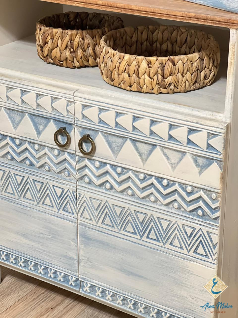 Multi-Purpose Storage Unit with Boho-Chic Design