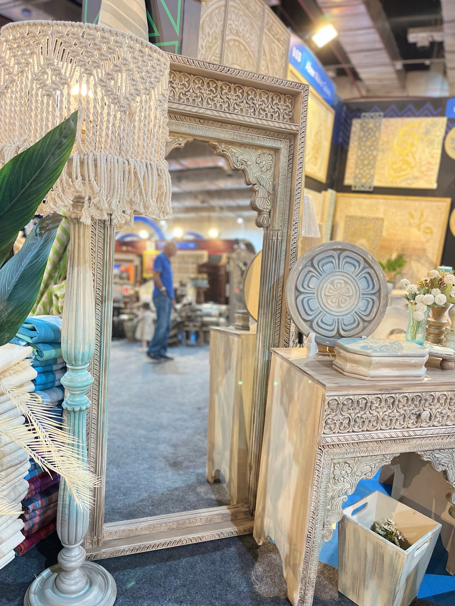 decorative mirror with a luxurious oriental design