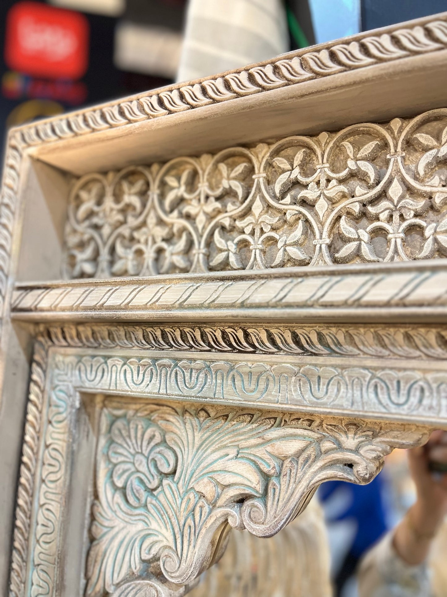 decorative mirror with a luxurious oriental design