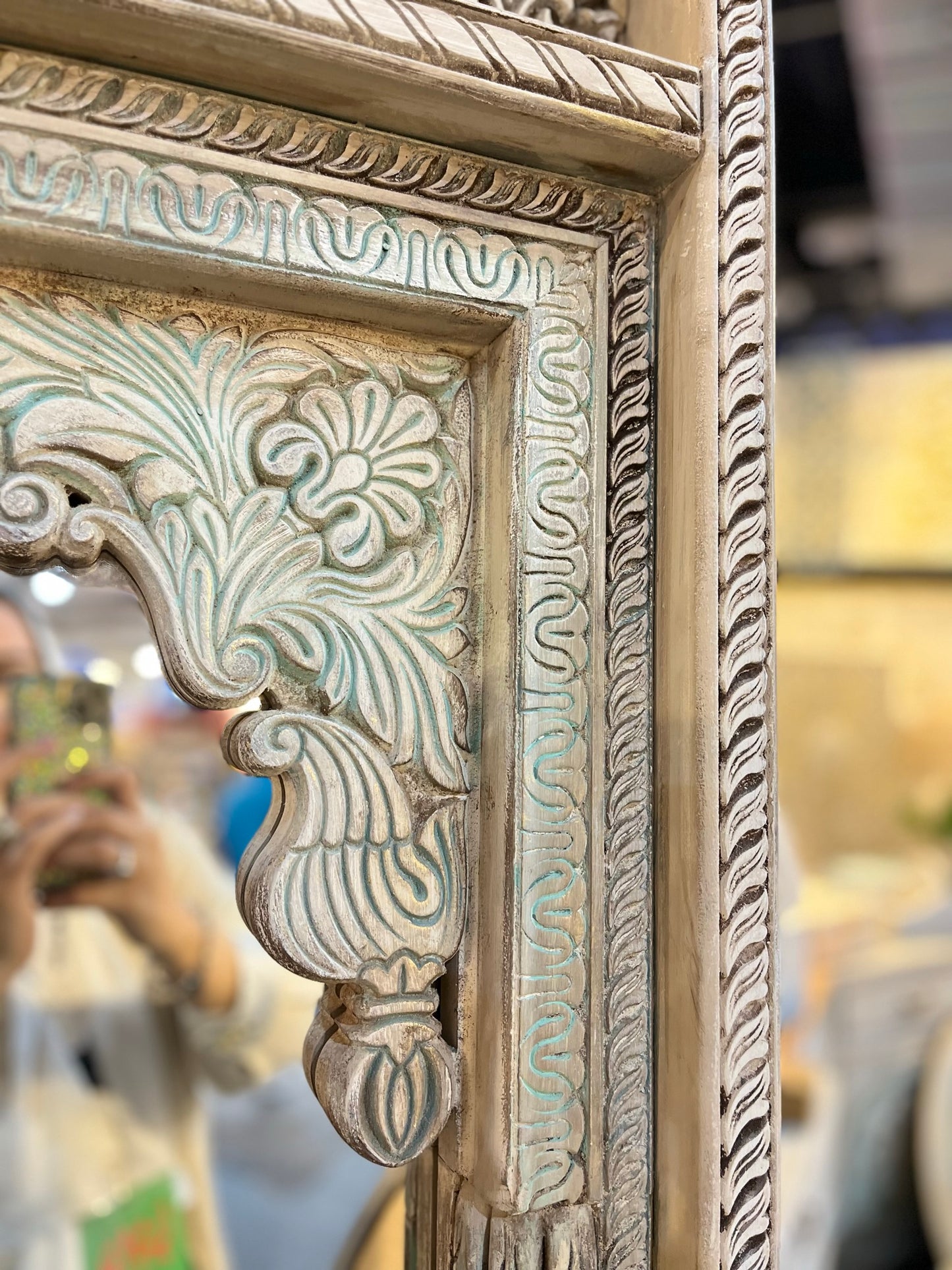 decorative mirror with a luxurious oriental design
