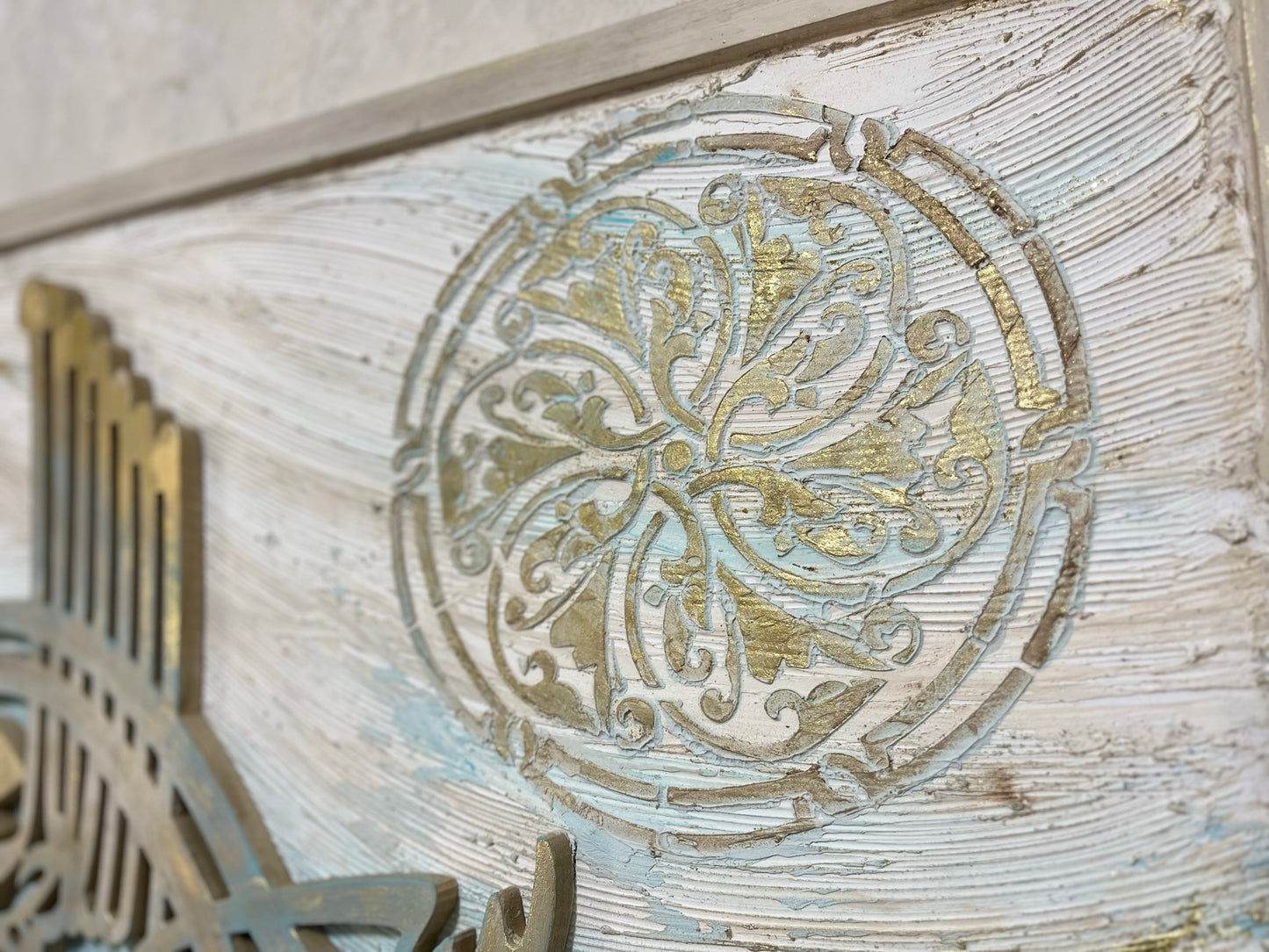 Elegant wooden wall art