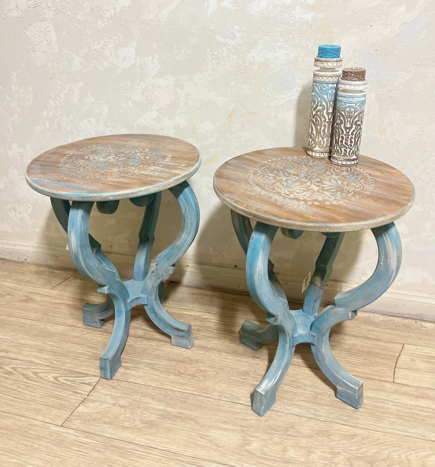 Elegant Round Side Tables – Set of 2