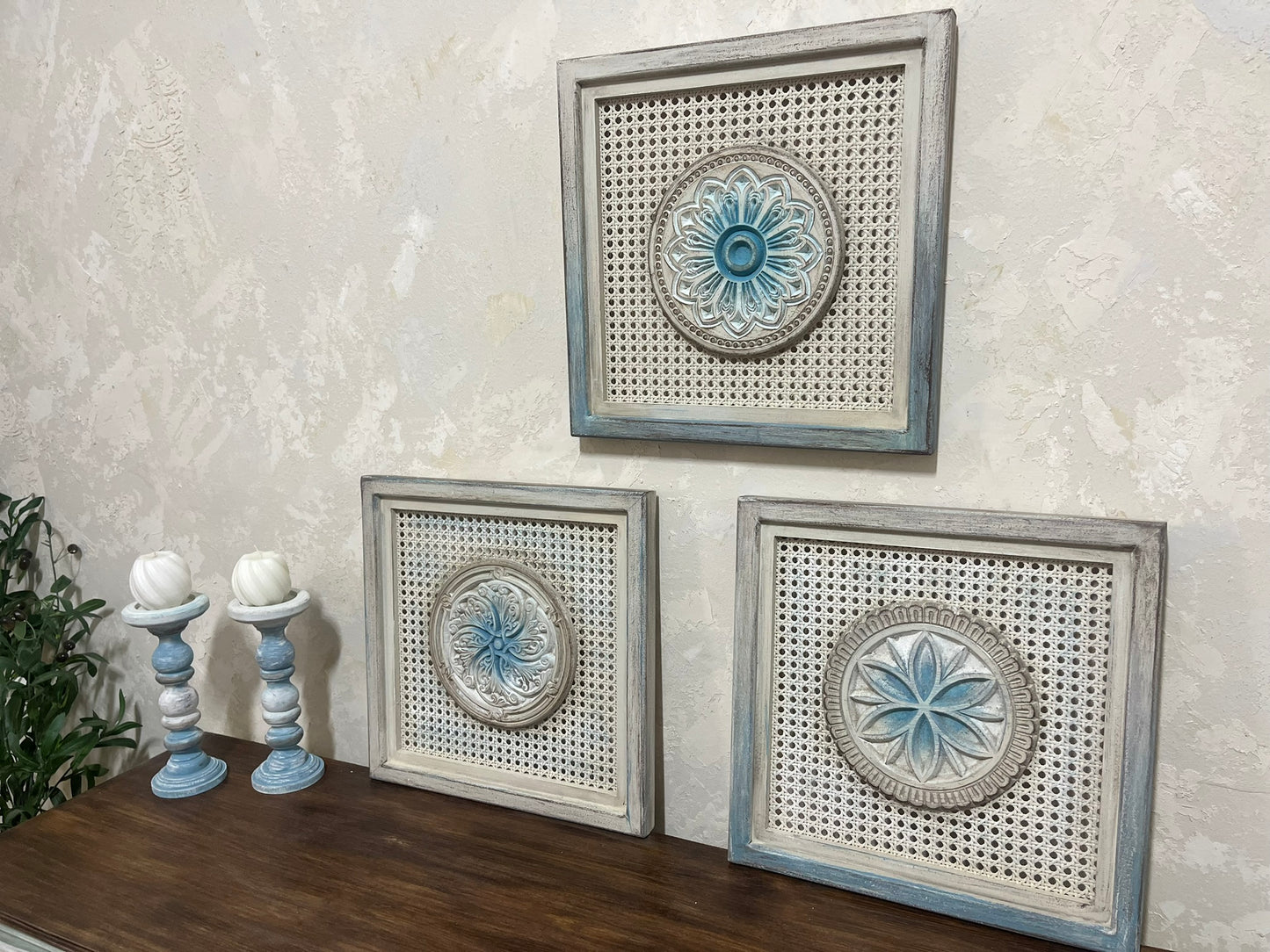 Set of 3 wall panels
